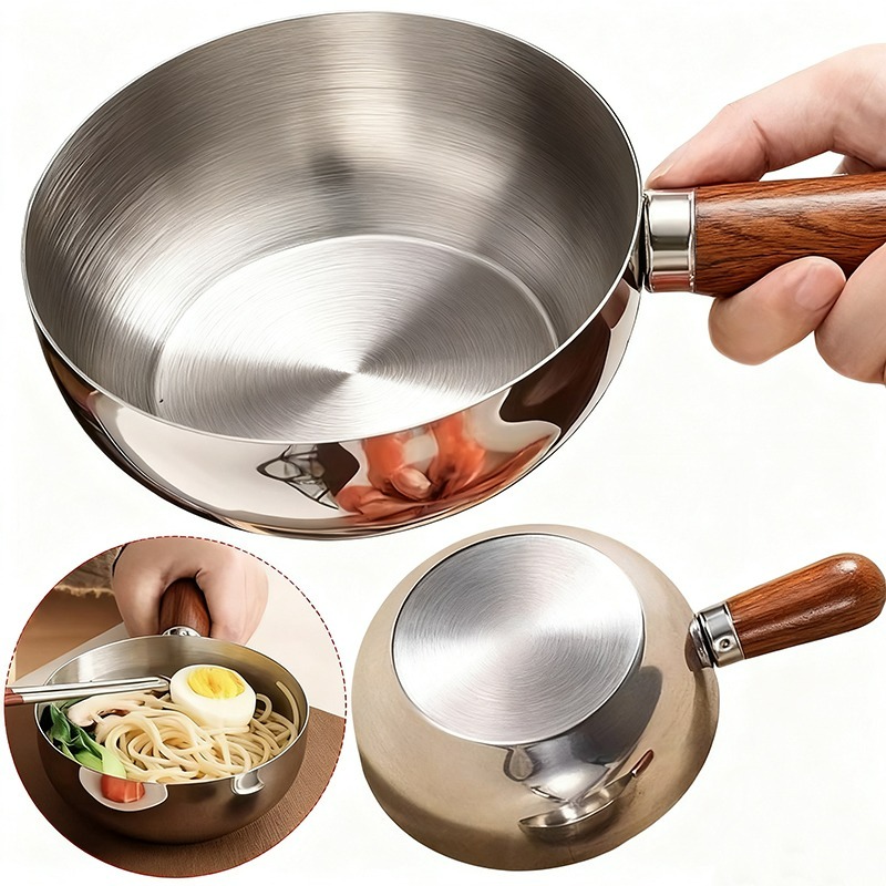 Kitchen Baking Bowls - Stainless Steel Saucepan Milk Pan with