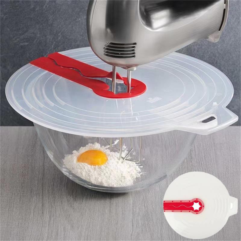 Kitchen Baking Bowls - Beat Eggs Mixer Cover Mixer Splatter