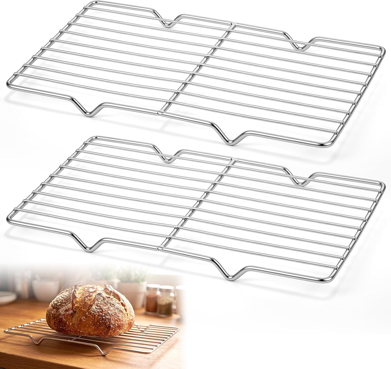 Cooling Rack Wire - 2 Pack Cooling Racks, 5L x