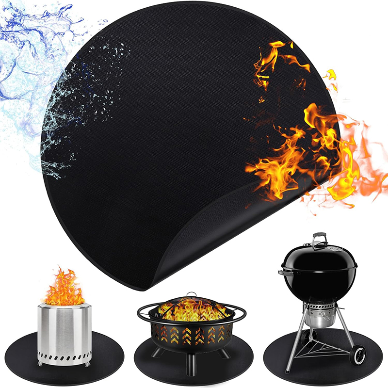 Super Kitchen Baking Mat - LMETJMA Fire Pit Mat Under Grill