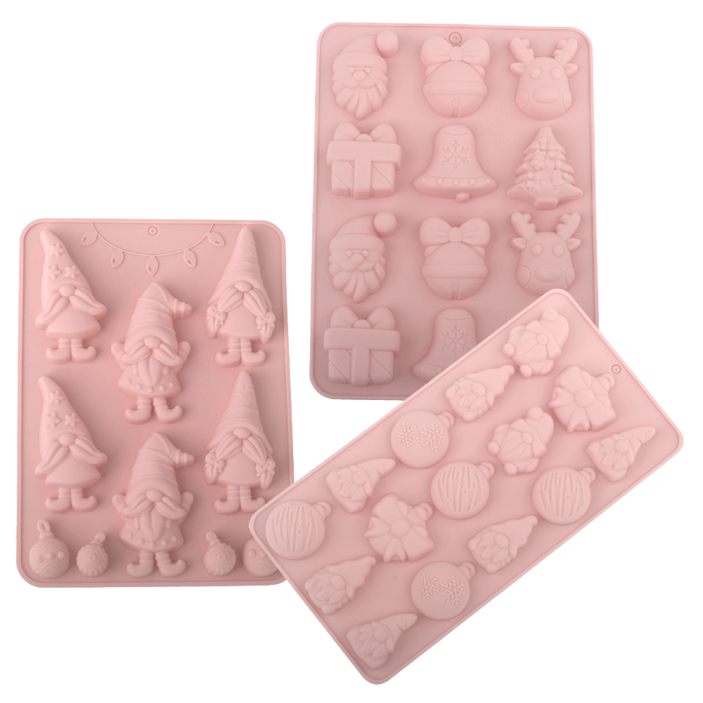 Baking Kitchen Design - Christmas Element Silicone Chocolate Mold Santa