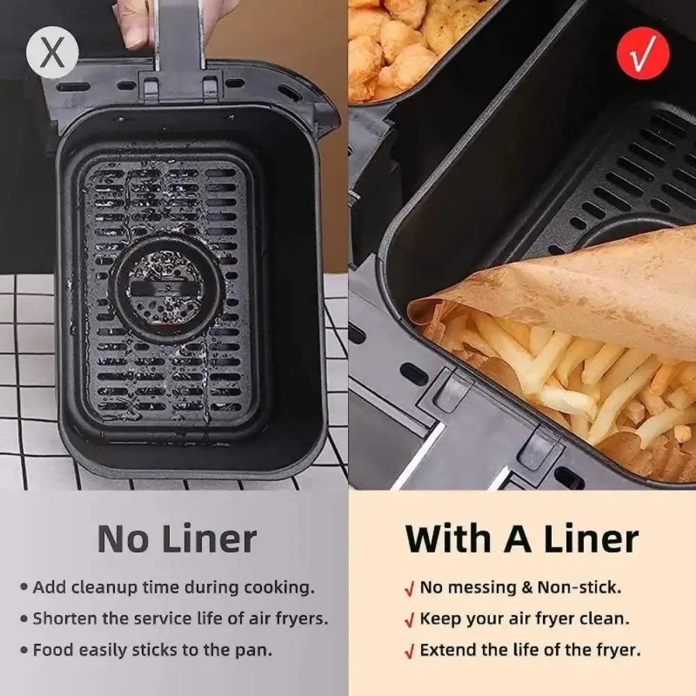 50/100pcs Disposable Air Fryer - Kitchen Baking Store review and price