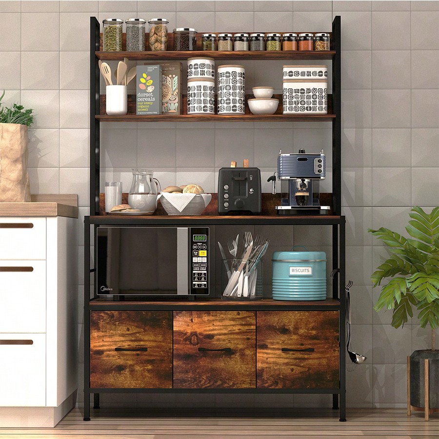Kitchen Bakers Rack With 3 Bas - Kitchen Baker review and price
