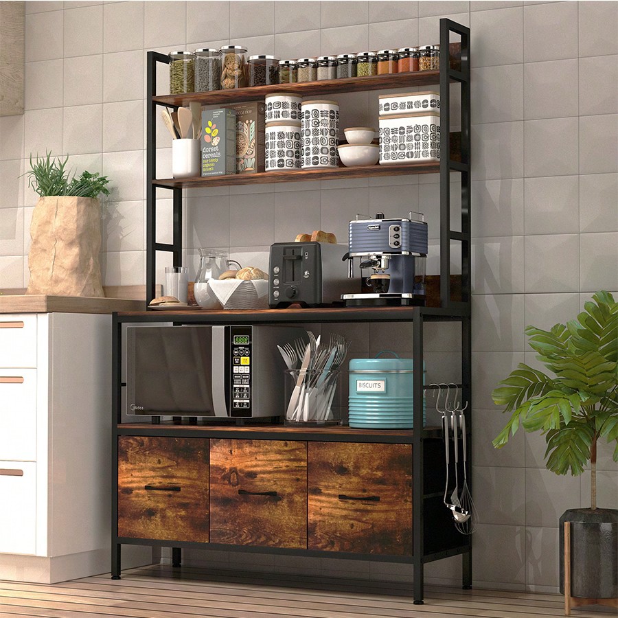 Kitchen Bakers Rack With 3 Bas - Kitchen Baker review and price