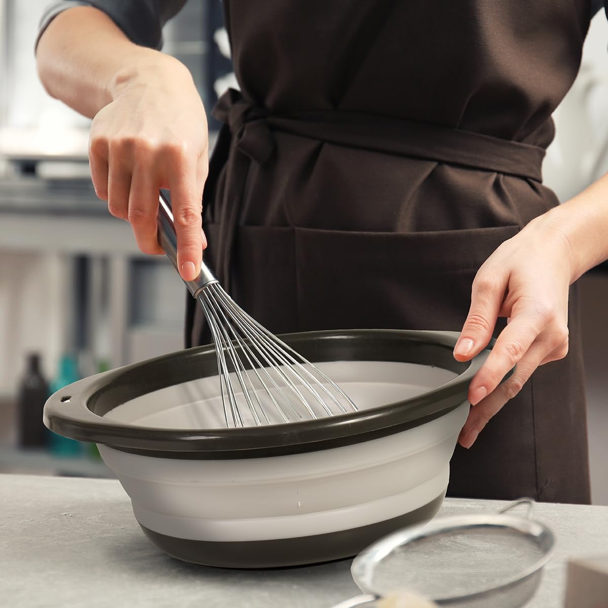 Large Mixing Bowl Collapsible  - Kitchen Baking Bowls review and price