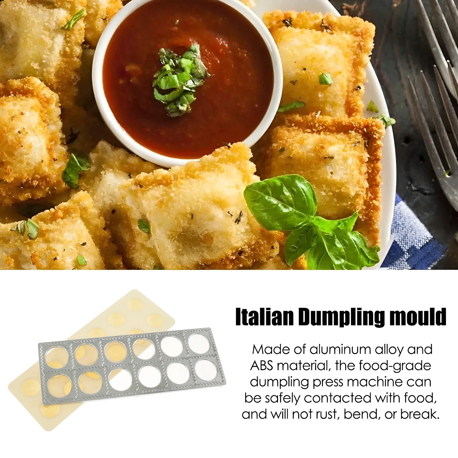 Dumpling Mold 12 Holes Ravioli - Kitchen Q review and price