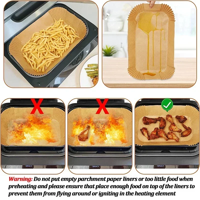 Disposable Air Fryer Paper Non - Kitchen Baking Store review and price
