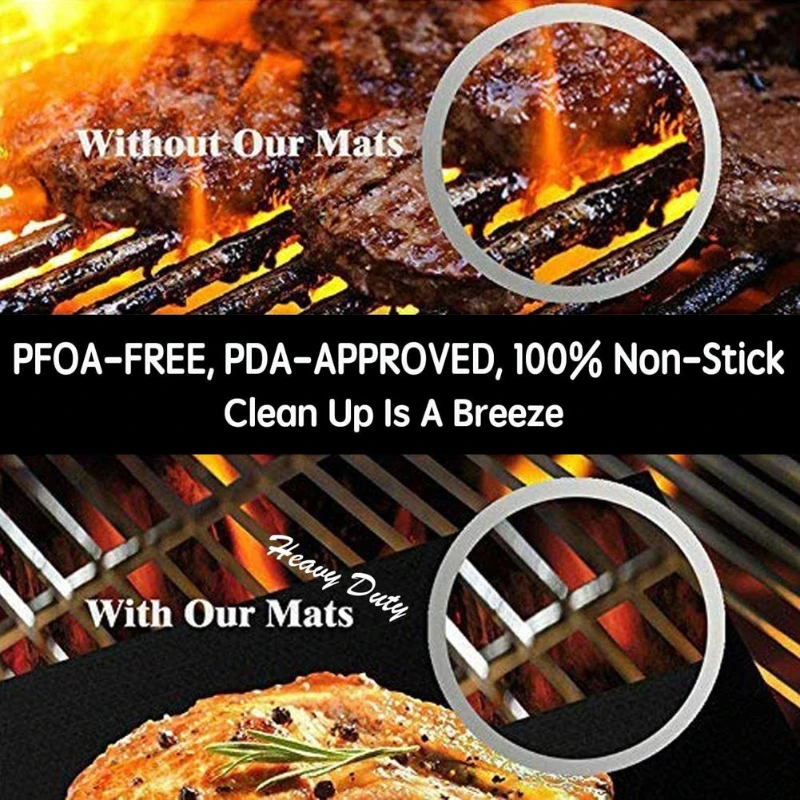 5Pcs Boxed 33X40X0.2mm BBQ Bar - Super Kitchen Baking Mat review and price
