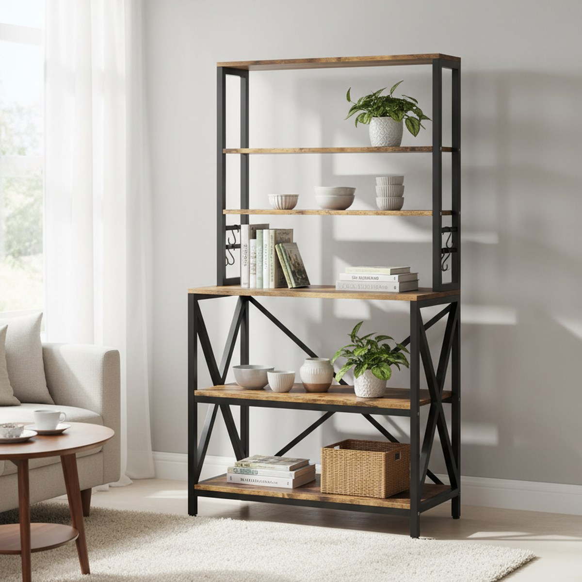 Rustic Brown 6-Tier Kitchen St - Kitchen Baker review and price