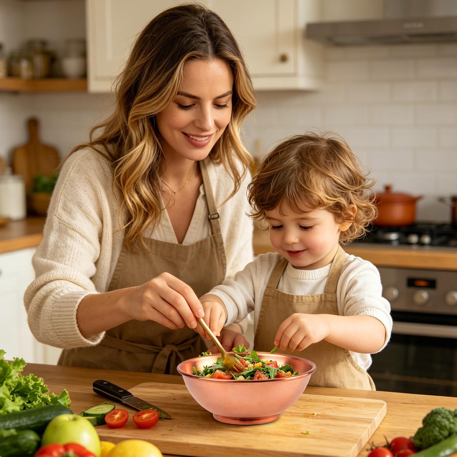 Copper Bowl Large Mixing Salad - Kitchen Baking Bowls review and price