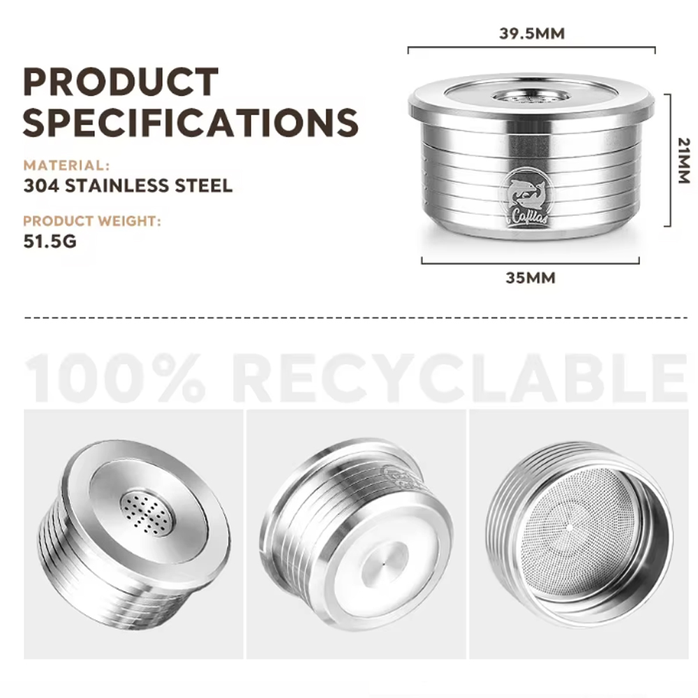 Reusable stainless steel coffe - Kitchen Q review and price