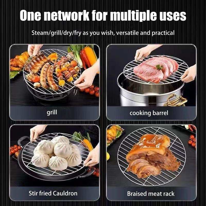 1Pc Stainless Steel Round BBQ  - Super Kitchen Baking Mat review and price