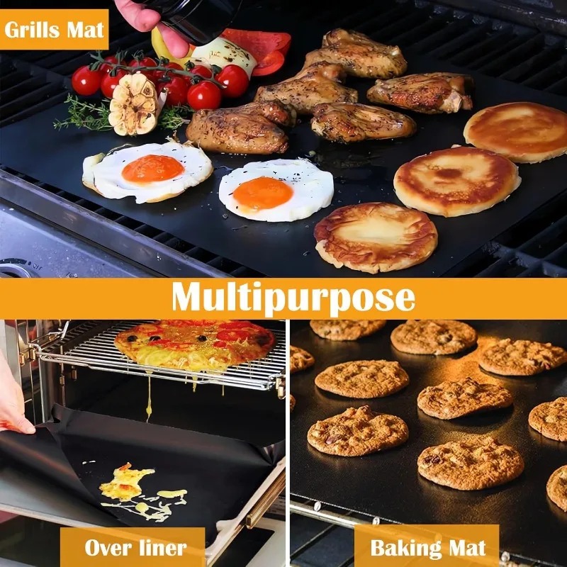 5 pcs Teflon Grilling Mat Non  - Super Kitchen Baking Mat review and price