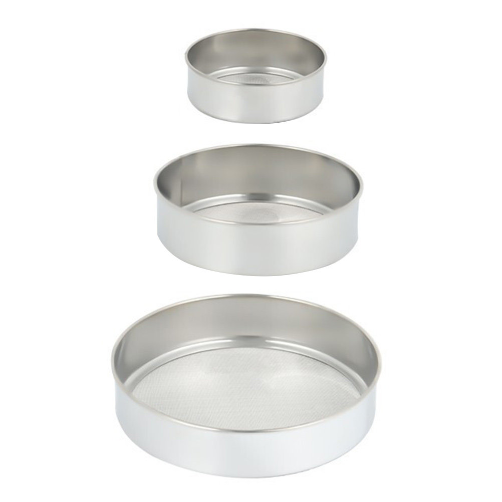3Pcs Stainless Steel Flour Sif - Kitchen Baking Utensil Set review and price