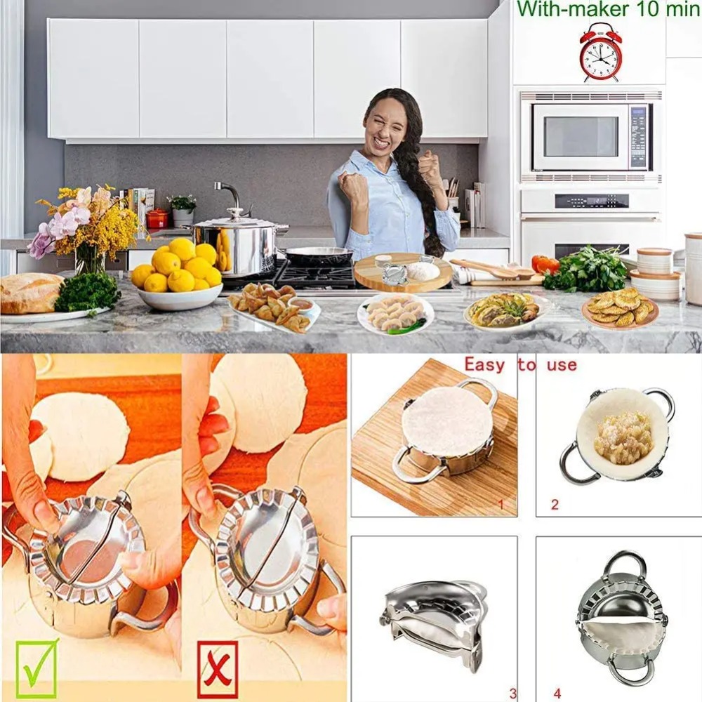 Stainless Steel Dumpling Maker - Kitchen Baking Store review and price