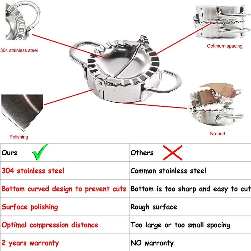 Stainless Steel Dumpling Maker - Kitchen Baking Store review and price