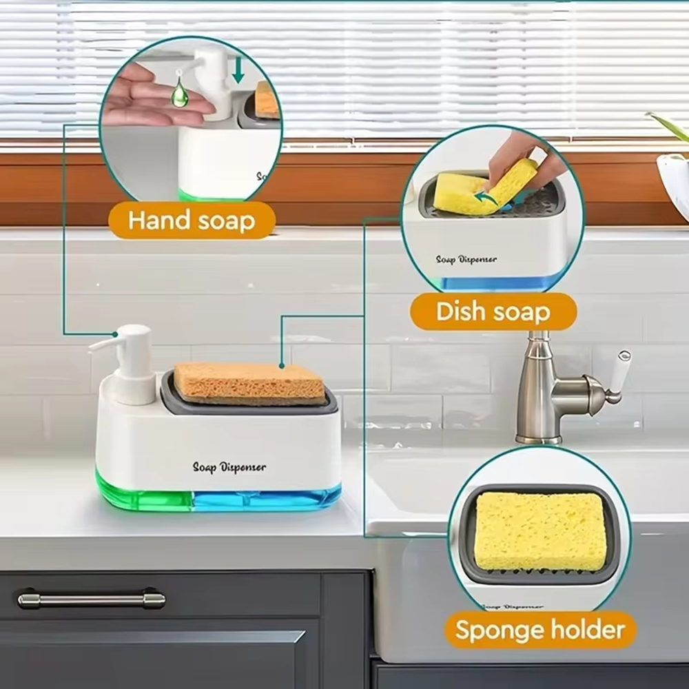 3-in-1 Hand And Dish Soap Disp - Kitchen Baking Utensil Set review and price