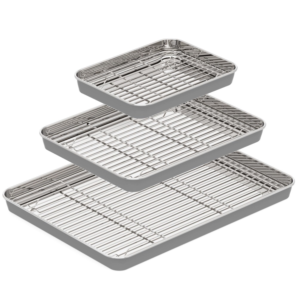 Stainless Steel Baking Sheet w - Cooling Rack Wire review and price