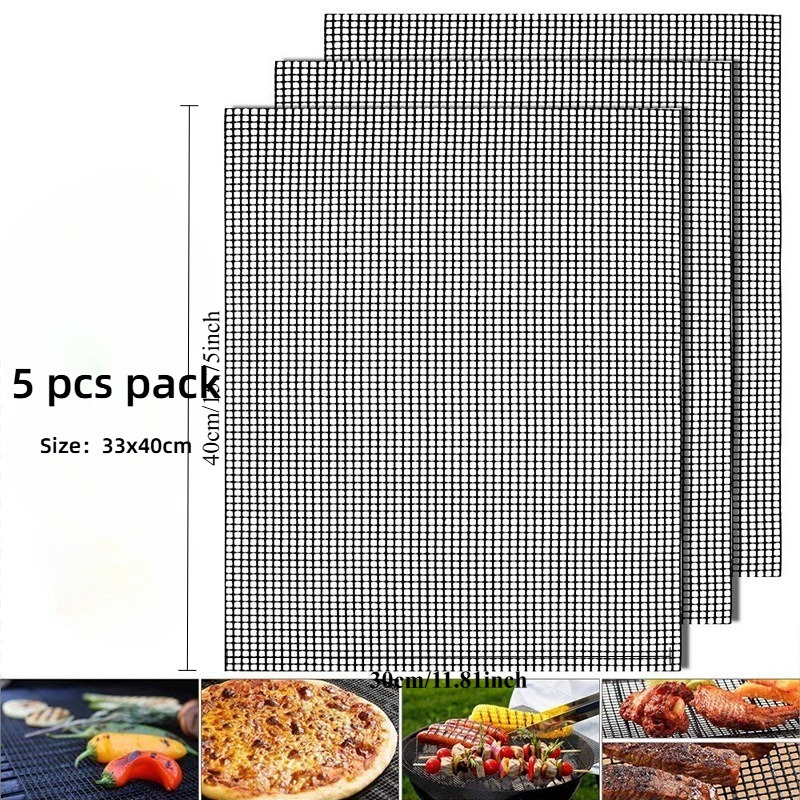 Grill Mesh Mat Set of 5, Reusa - Super Kitchen Baking Mat review and price