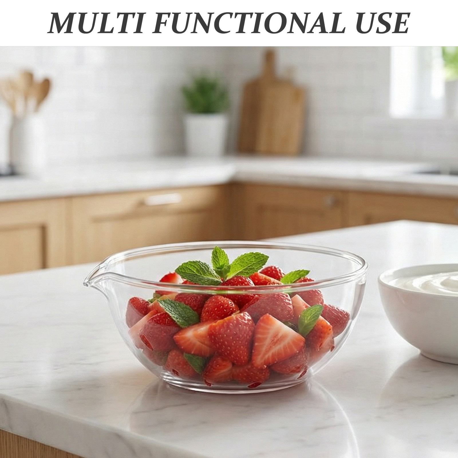 2Pcs Glass Bowl Clear 17Oz Pou - Kitchen Baking Bowls review and price