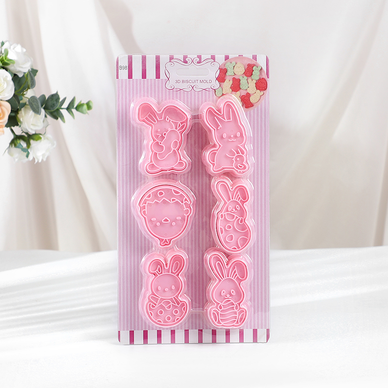 6pcs/Set Easter Bunny Cookie C - Kitchen Accessories For Baking review and price
