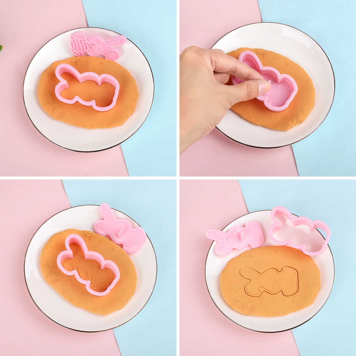 6pcs/Set Easter Bunny Cookie C - Kitchen Accessories For Baking review and price