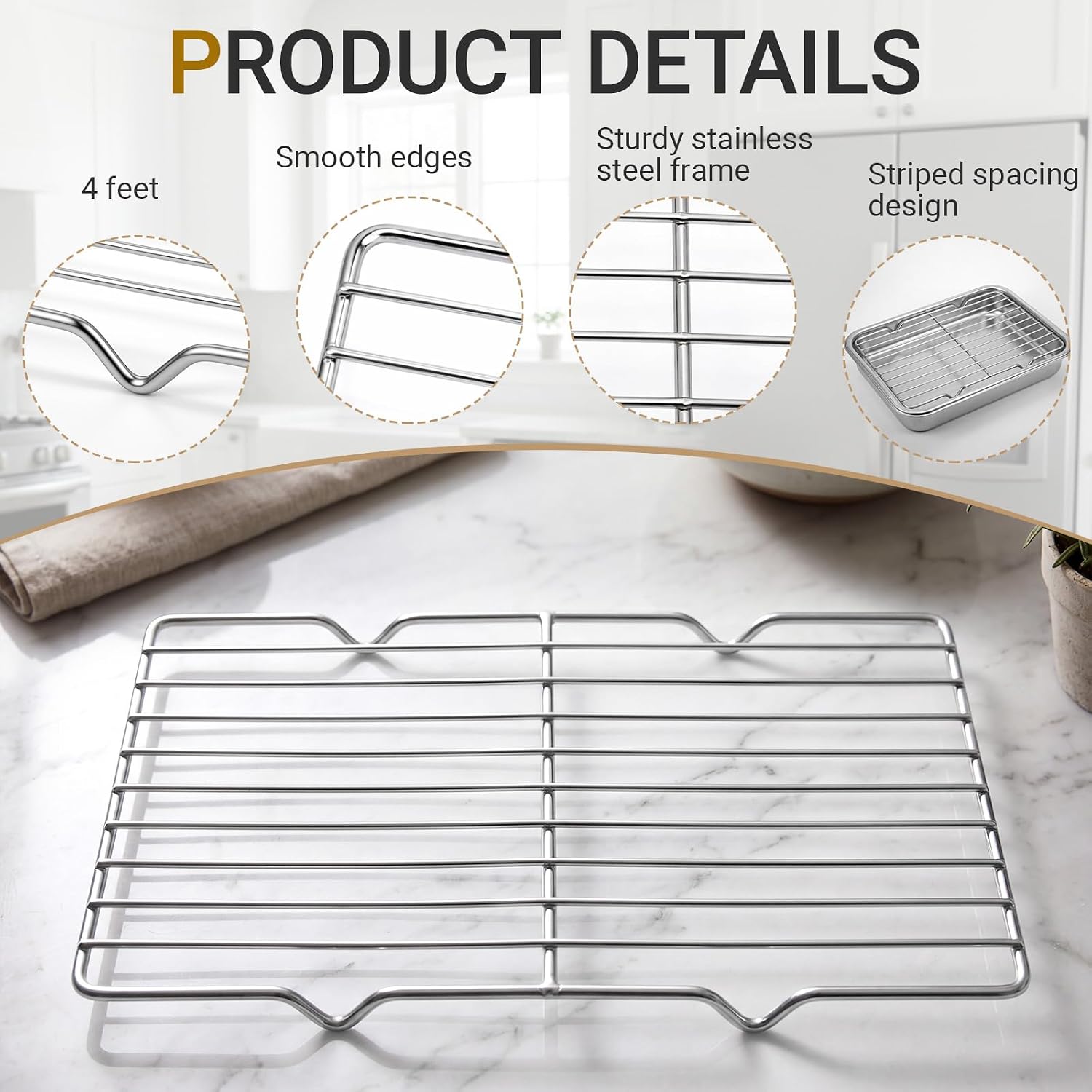 2 Pack Cooling Racks, 5L x 10. - Cooling Rack Wire review and price