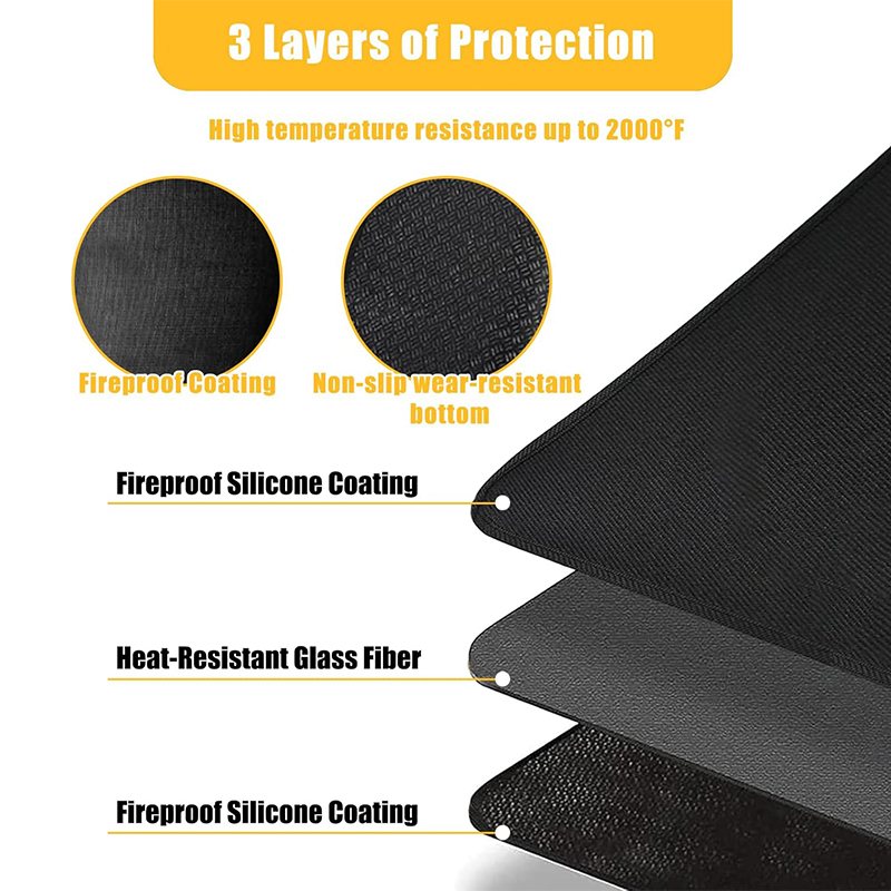 LMETJMA Fire Pit Mat Under Gri - Super Kitchen Baking Mat review and price