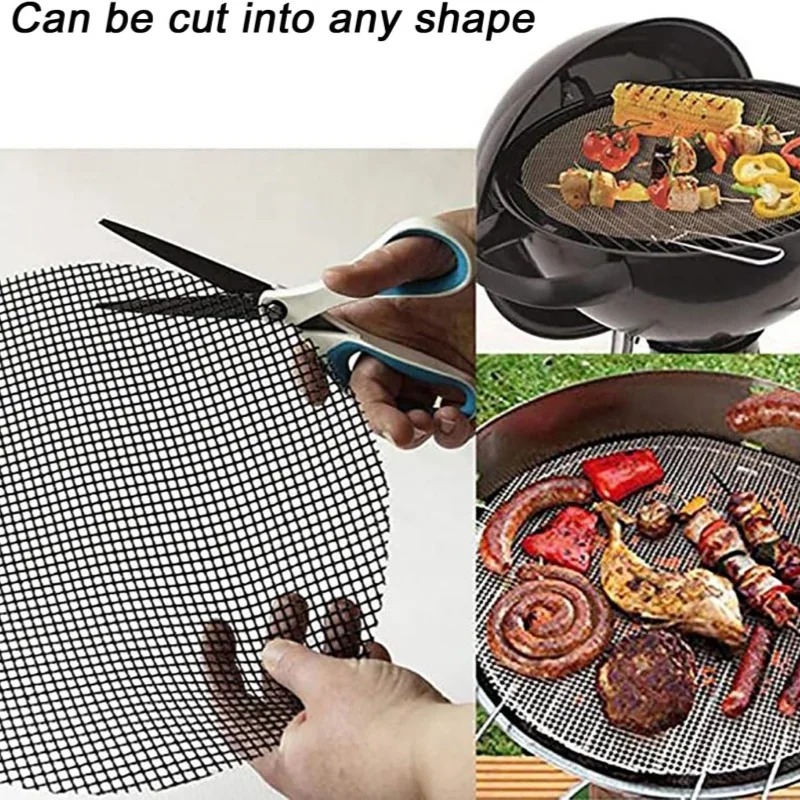 1PC Non-stick BBQ Grill Mesh M - Super Kitchen Baking Mat review and price