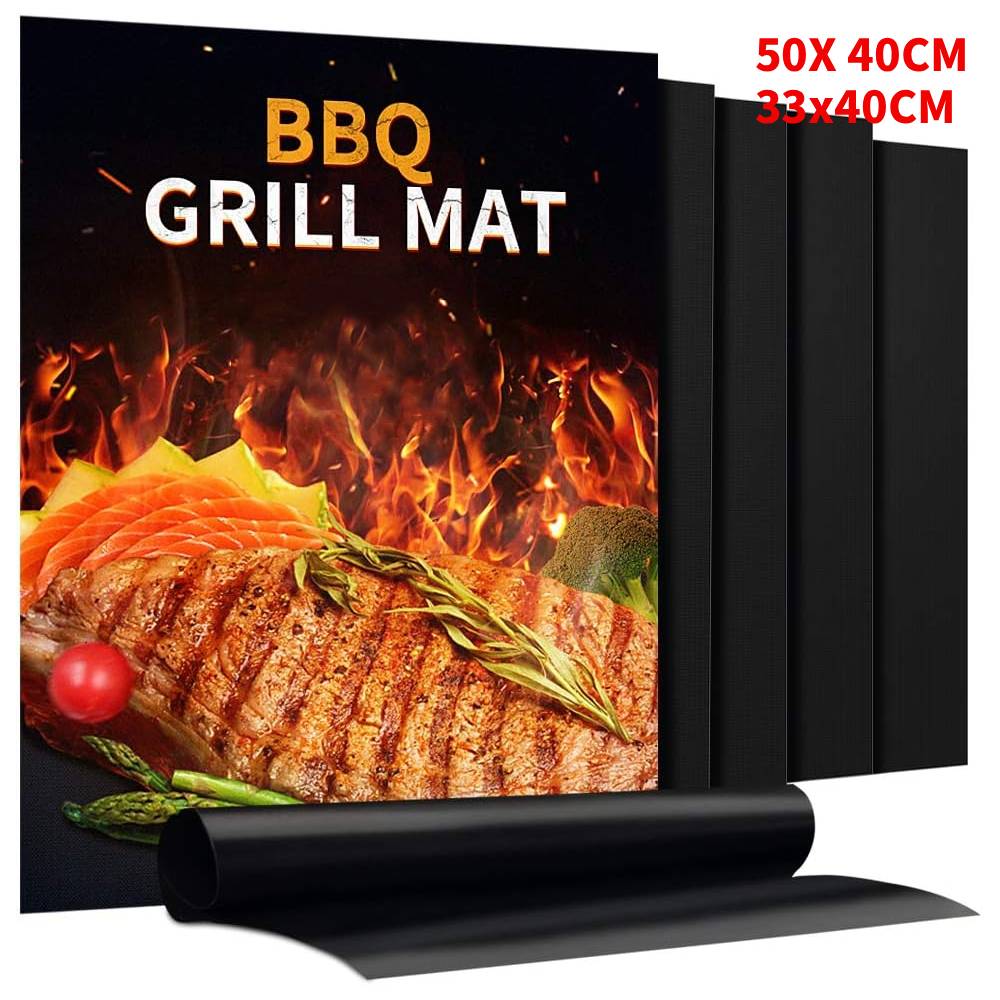 1-10PCS BBQ Grill Mat Non-stic - Super Kitchen Baking Mat review and price