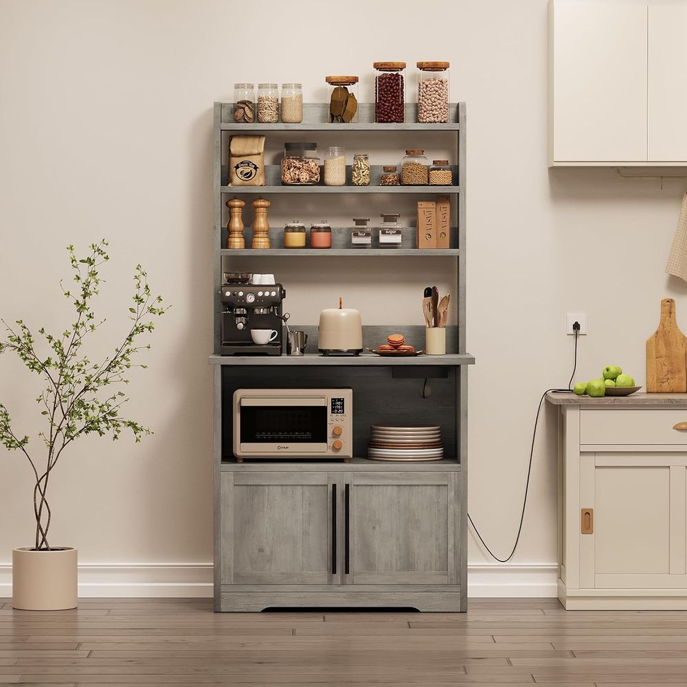 Bakers Rack with Power & USB P - Kitchen Baker review and price
