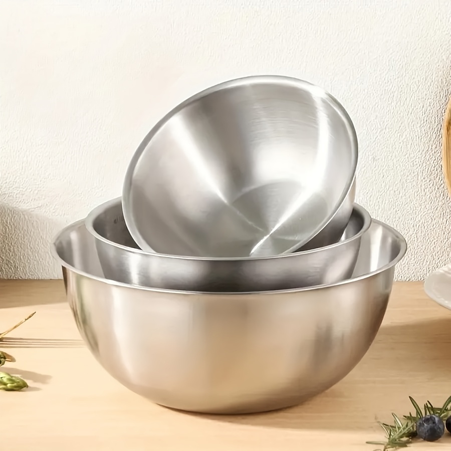 3pcs Stainless Steel Salad Bow - Kitchen Baking Bowls review and price