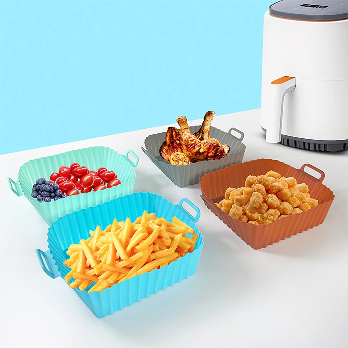 Silicone Fryer Mold Air Fryer  - Kitchen Accessories For Baking review and price